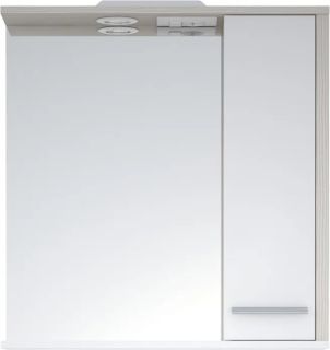 Зеркало-шкаф с подсветкой Corozo Лорена правый 75см лайн SD-00000297